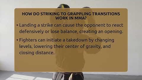 How Do Striking To Grappling Transitions Work In MMA? - Fighting Arts Lab