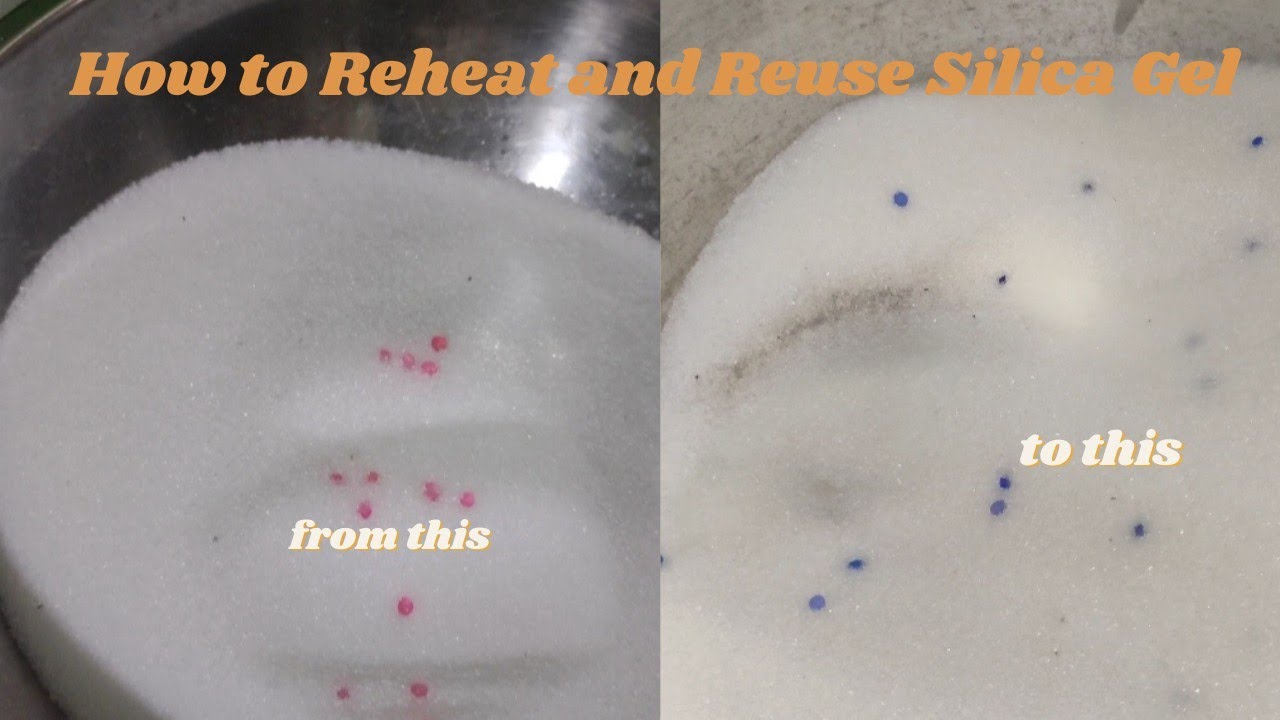 How to Reheat Silica Gel🧉l iced mochiii YouTube