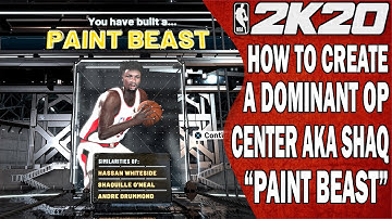 NBA 2K20 Paint Beast Center Creation: How to create the best Center build aka OP Shaq!