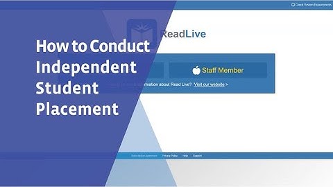 Read Naturally Live: How to Conduct Independent Student Placement