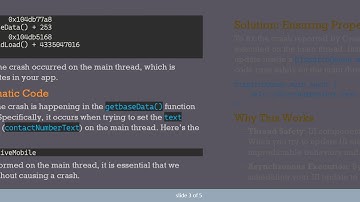 Understanding Firebase Crashlytics Report for iOS Apps: How to Fix Main Thread Crashes