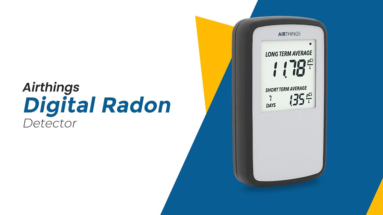 Airthings Battery Operated Digital Radon Detector Model 2350 
