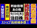 爆裂増益絶好調株！【9月14日(木)の注目株】明日のストップ高候補株・株式投資の参考に