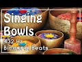 Tibetan Singing Bowls • 432 Hz • Binaural Beats • Yoga, Meditation, Relaxation, Calming, Study