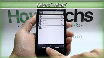 How to Delete the Contacts on HTC Desire HD