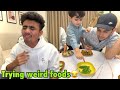 Ref:vq5rEmftPbQ Peheli baar basil ne chilli try ki abdullah se weird food nhi khaya jaraha 