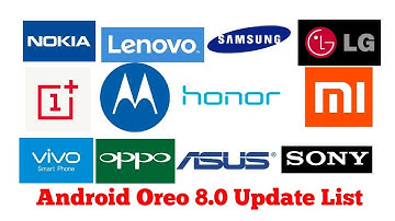 Android 8.0 Oreo Update List of Devices Samsung, Xiaomi,Lg, Moto/Lenovo, OnePlus,Nokia,Oppo/Vivo