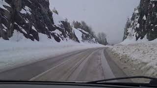 Sweden winter road