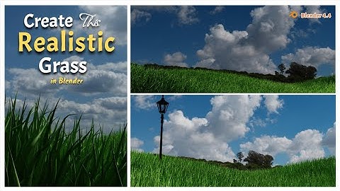 How to create grass in Blender | Realistic Grass | Blender Tutorial | Blender 4.4