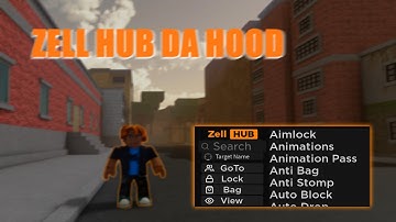 SKINNY GOD MODE,AIMLOCK AND MORE 🧡ZELL HUB🧡 UNDERRATED DA HOOD SCRIPT