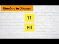 Learn German numbers (1-20) #german #numbers #learngerman @learnlanguage.