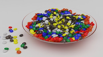 3ds max candy modeling(m&m