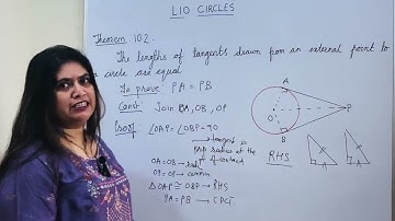 Theorem 10.2 | Tangents from an External Point | Class 10 Maths Circles Chapter Explained