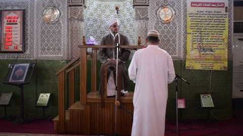 القارئ حسن الزبيدي والأذان الثاني في جامع17رمضان