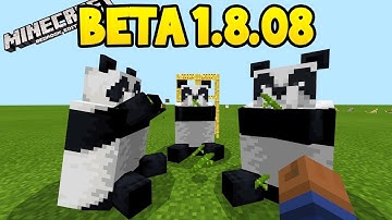 Minecraft 1.8 Beta - ALL NEW FEATURES! (Pandas, Scaffolding, Bamboo)
