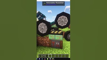 HOW TO CRAFT VEHICLES in MINECRAFT with AUTOMOBILITY
