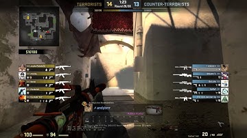 CS:GO Competitive MM (LEM) | 3v1 clutch on tie-point