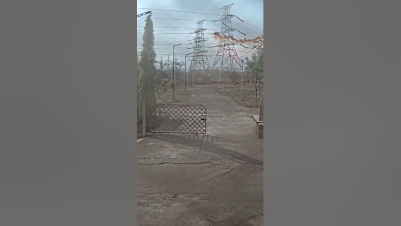 heavy sparking occur in high voltage line due to earth fault YouTube