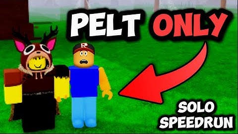 I Used ONLY PELT TRADER LOOT To Survive 99 Nights In The Forest!