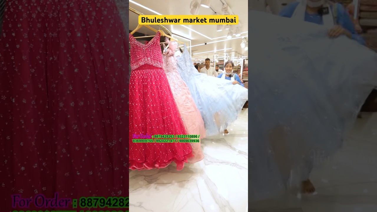 भुलेश्वर मार्केट-Bhuleshwar Market starting ₹50 | Cheapest Market in Mumbai  | Lehenga,Dress,bags etc - YouTube