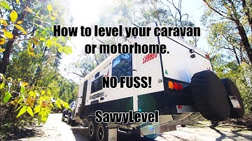 Savvylevel for leveling your caravan or motorhome wirelessly.