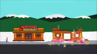 Cartman replicates a Shakey's Pizza