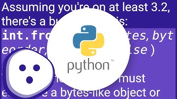 Convert bytes to int?
