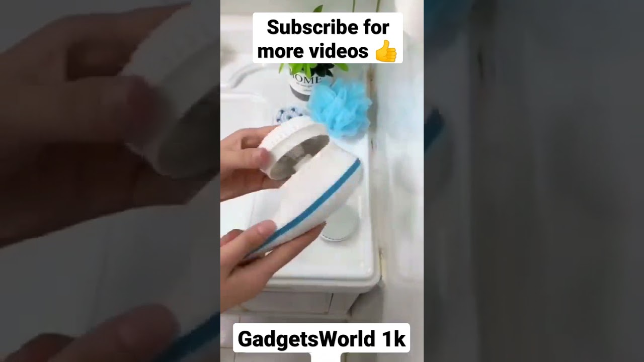 electric shower brush body scrubber