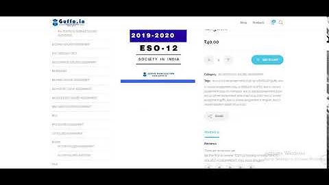 ESO-12 Society in India IGNOU SOLVED ASSIGNMENT 2019 2020 (English)