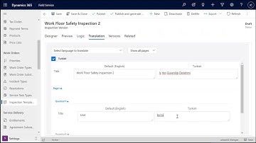 Field Service Inspections wave 1 2021 updates
