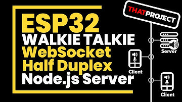 ESP32 | Walkie-Talkie based on Node.js Server for multi-clients (ft. PCM speaker)