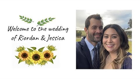 De bruiloft van Riordan en Jessica