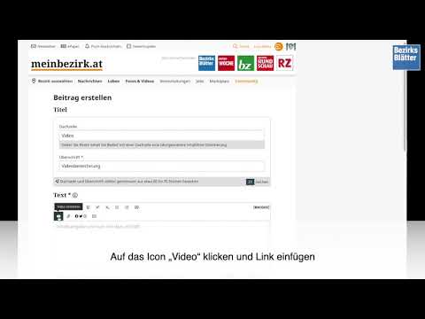 Video in Beiträge einbetten