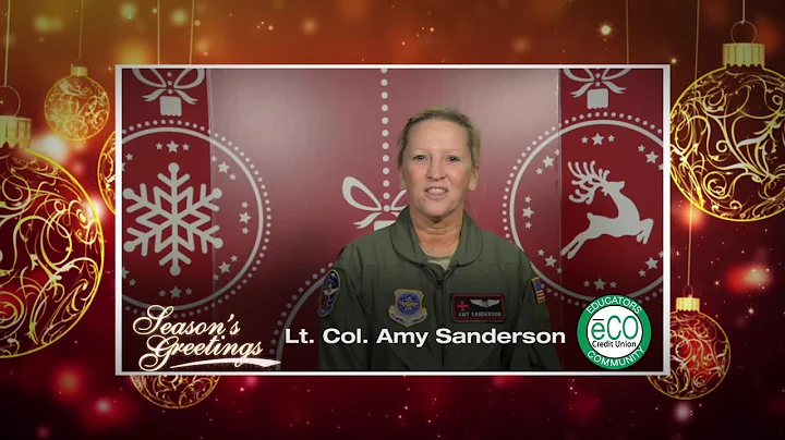 Holiday Greetings: Lt Col Amy Sanderson