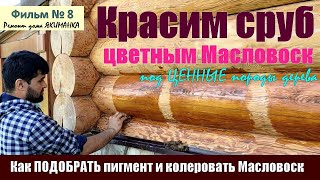 видео: Подбираем ЦВЕТ и КРАСИМ сруб ЦВЕТНЫМ Масловоск под древесину ЦЕННЫХ пород. Как КОЛЕРОВАТЬ Масловоск. картинка: Подбираем ЦВЕТ и КРАСИМ сруб ЦВЕТНЫМ Масловоск под древесину ЦЕННЫХ пород. Как КОЛЕРОВАТЬ Масловоск.