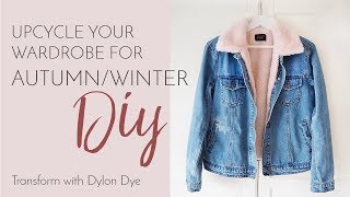 UPCYCLE YOUR WARDROBE FOR WINTER DIY | Dylon hand machine dye transformation Bang On Style