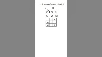 2 position selector switch terminal control wiring