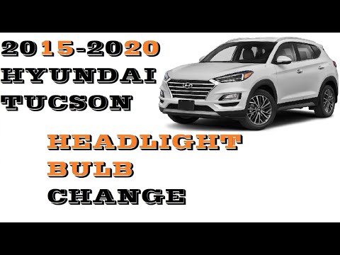 How to change replace Headlight bulbs Hyundai Tucson 2015-2020