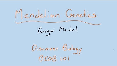 Mendelian Genetics