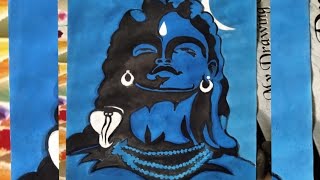 Lord Shiva art। very easy water colour art।  Art of Shiva