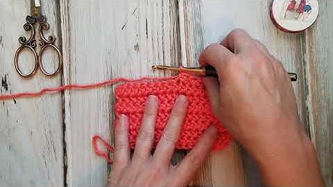 Herringbone Half Double Crochet Two Together