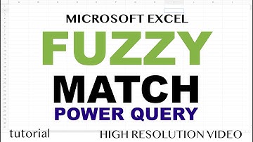 Excel - Match Closest Partial, Misspelled Text Value - Fuzzy Match Lookup in Power Query