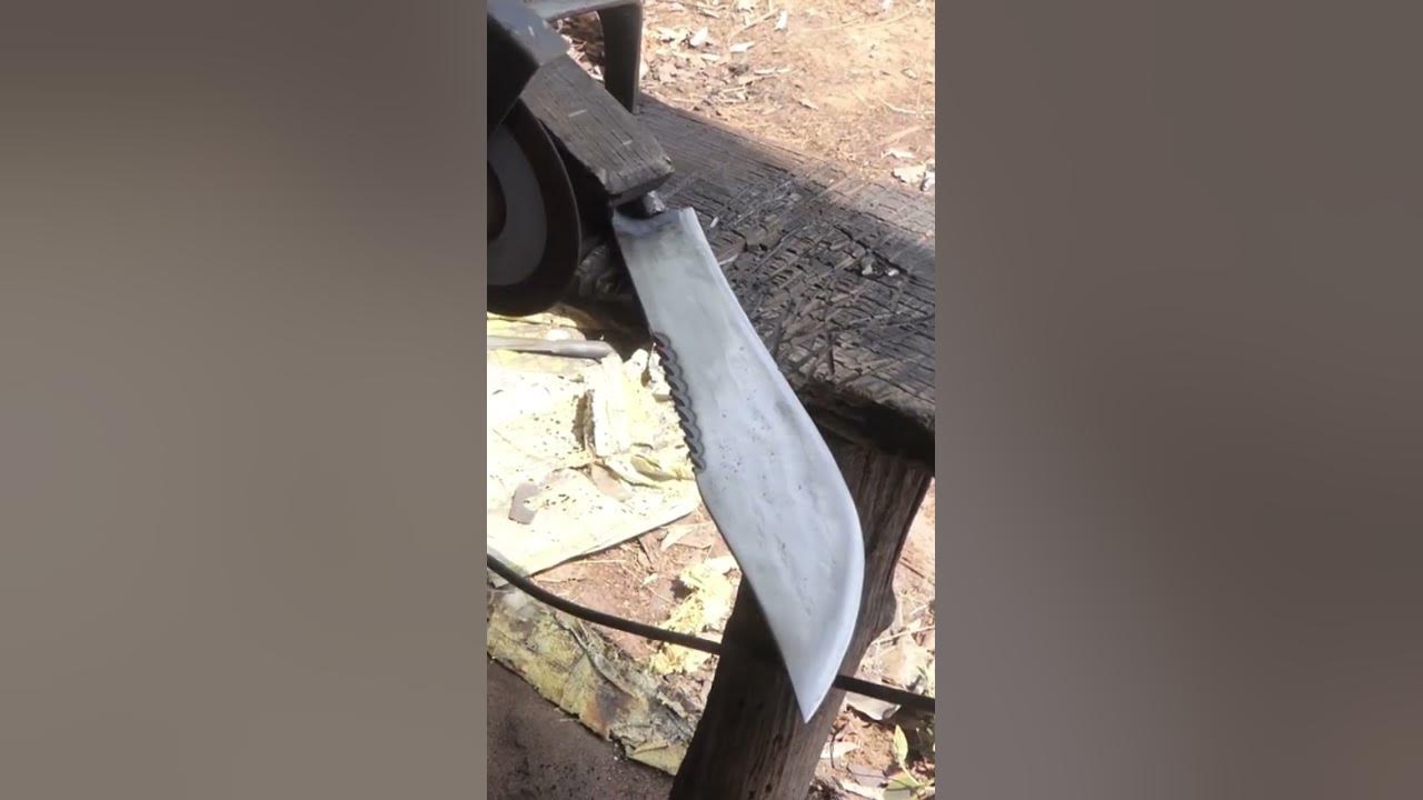 Knife Making process #psblacksmith #woodworking #blacksmith #handmade #diy  #makingknife #knife#short 