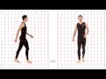 Athletic male standard walk animation reference body mechanics