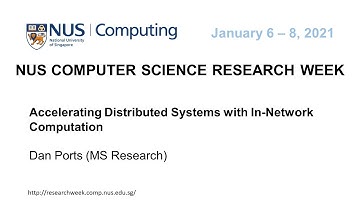 Accelerating Distributed Systems with In-Network Computation by Dan Ports