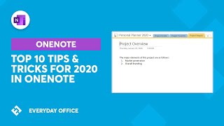 Top 10 Tips with OneNote for 2020 | Everyday Office