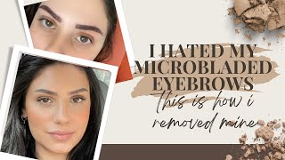 Microblading gone wrong and how I fixed it at home!  #microblading #vlog #eyebrows