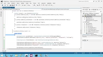 CRM 2013 - Iterative Contact Matching