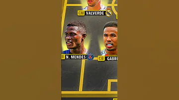 2025 Team Of The Year Psg Dembele Yamal Mbappe Vitinha France Shorts Football Pes 