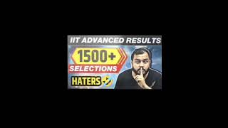 PW ke Sections | PW reply to haters |Physicswallah Jee Advanced Results 1500+ Selections